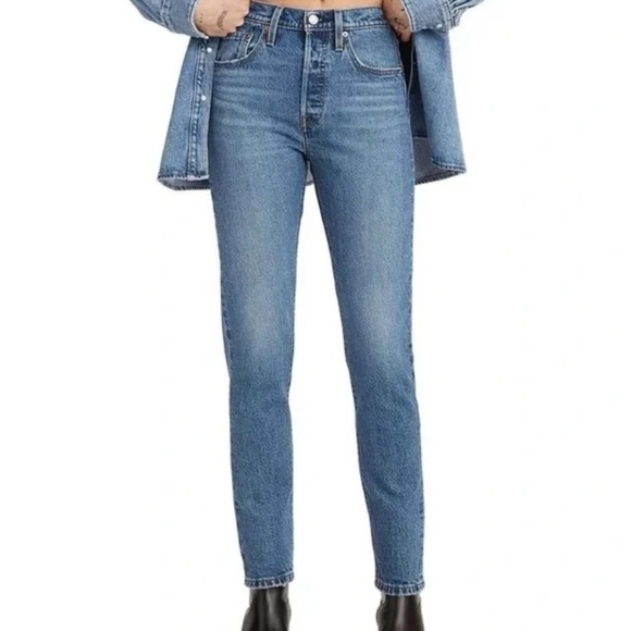 Levi's 501 S Jeans Sz 29 Skinny Button Fly Classic Denim - Picture 1 of 14